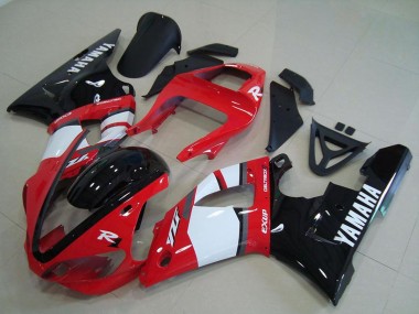 Cheap 2000-2001 Yamaha YZF R1 Motorcycle Fairings - Red White Glossy Black UK