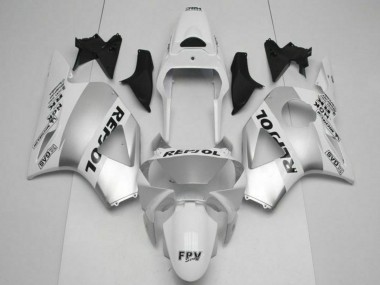 Cheap 2002-2003 Honda CBR900RR 954RR Motorcycle Fairings - White Silver Black Repsol UK