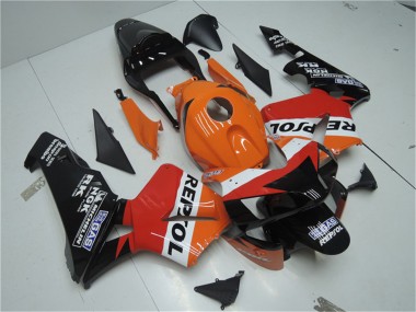 Cheap 2003-2004 Honda CBR600RR Motorcycle Fairing Kits - Orange White Red Glossy Black Repsol UK
