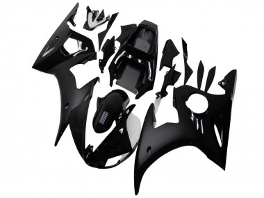 Cheap 2003-2004 Yamaha YZF R6 Motorcycle Fairings - Glossy Black Matte Black UK