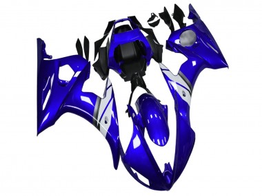 Cheap 2003-2004 Yamaha YZF R6 Motorcycle Fairings - Blue White UK