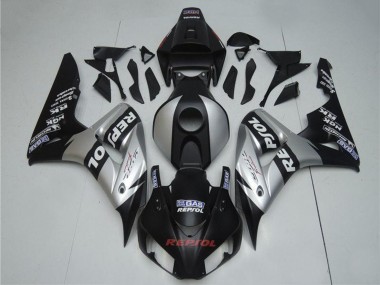 Cheap 2004-2005 Honda CBR1000RR Motorcycle Fairings - Silver Glossy Black Repsol UK