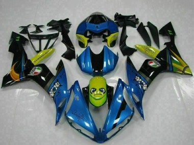 Cheap 2004-2006 Yamaha YZF R1 Motorcycle Fairings - Blue Yellow Shark UK