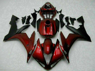 Cheap 2004-2006 Yamaha YZF R1 Motorcycle Fairings - Maroon Red Matte Black UK