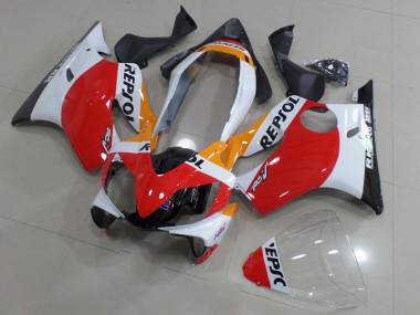 Cheap 2004-2007 Honda CBR600 F4i Motorcycle Fairings - White Red Yellow Glossy Black Repsol UK