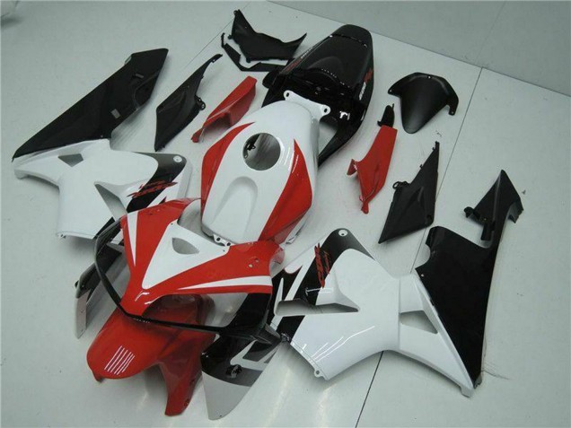 2005-2006 Honda CBR600RR Motorcycle Fairing Kits - White Red Black UK