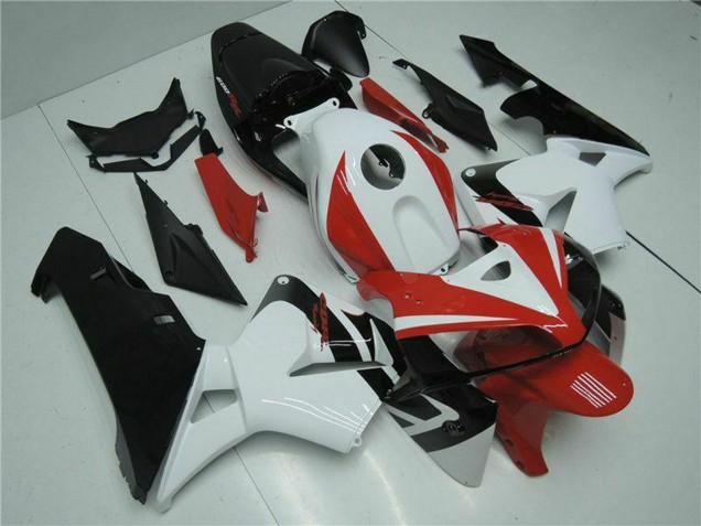 2005-2006 Honda CBR600RR Motorcycle Fairing Kits - White Red Black UK