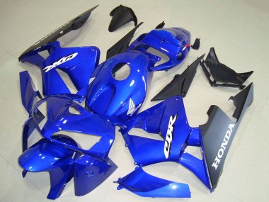 Cheap 2005-2006 Honda CBR600RR Motorcycle Fairings - Blue Black White Decal UK