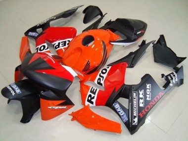 Cheap 2005-2006 Honda CBR600RR Motorcycle Fairings - Orange Red White Matte Black Repsol Racing UK