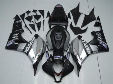 Cheap 2007-2008 Honda CBR600RR Motorcycle Fairings - Matte Black Silver Grey Repsol UK