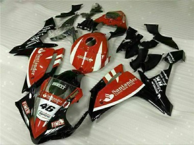 Cheap 2007-2008 Yamaha YZF R1 Motorcycle Fairings - Red White Black Fimer Santander 46 UK
