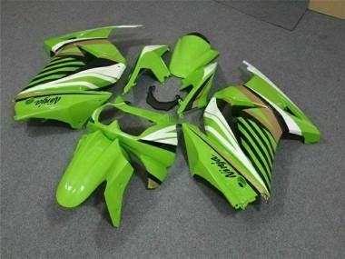 Cheap 2008-2012 Kawasaki EX250 Motorcycle Fairing - Green White Black UK