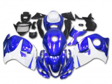 Cheap 2008-2020 Suzuki GSXR 1300 Hayabusa Motorcycle Fairings - Blue White UK
