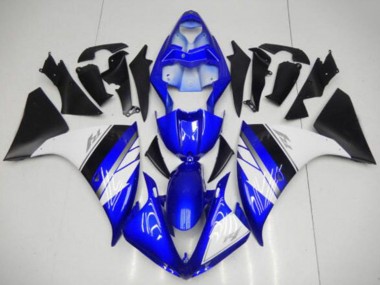 Cheap 2009-2011 Yamaha YZF R1 Motorcycle Fairings - Blue White Matte Black UK