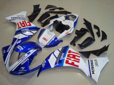 Cheap 2009-2011 Yamaha YZF R1 Motorcycle Fairings - White Blue Red Fiat UK