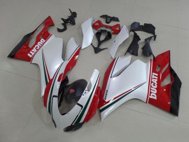 Cheap 2011-2014 Ducati 1199 Motorcycle Fairing Kits - White Red Black Green UK