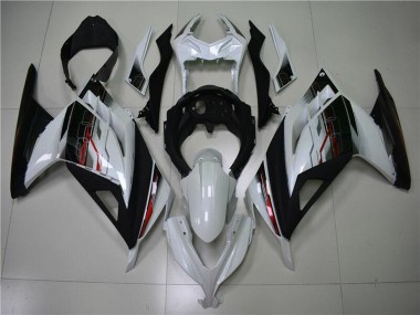 Cheap 2013-2024 Kawasaki Ninja 300 EX300R Motorcycle Fairing - White Red Black UK
