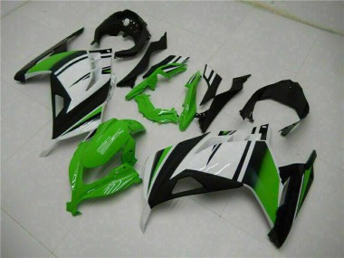 Cheap 2013-2024 Kawasaki Ninja 300 EX300R Motorcycle Fairings - White Green Black UK