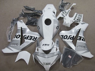 Cheap 2008-2011 Honda CBR1000RR Motorcycle Fairing - White Silver Black Repsol UK