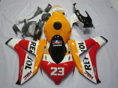 Cheap 2008-2011 Honda CBR1000RR Motorcycle Fairings - Orange White Red Glossy Black Repsol 23 UK