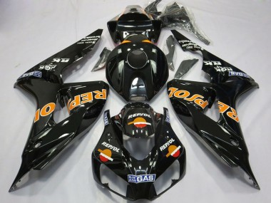 Cheap 2006-2007 Honda CBR1000RR Motorcycle Fairings - Glossy Orange Repsol UK