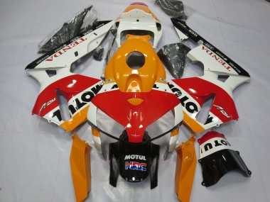 Cheap 2005-2006 Honda CBR600RR Motorcycle Fairings - White Repsol UK
