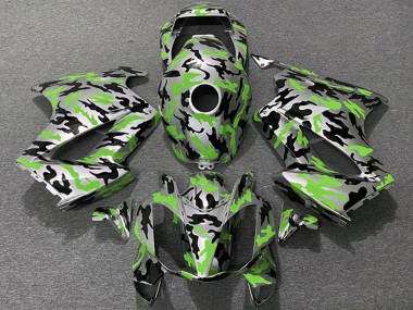 Cheap 2002-2013 Honda VFR 800 Motorcycle Fairings - Green Camouflage UK