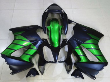 Cheap 2002-2013 Honda VFR 800 Motorcycle Fairings - Green Matte Black UK