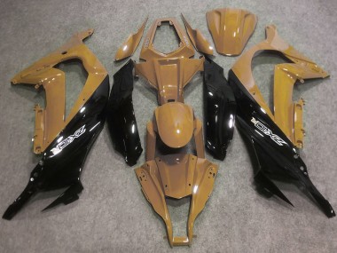 Cheap 2016-2020 Kawasaki ZX10R Motorcycle Fairings - Desert Tan Glossy Black UK
