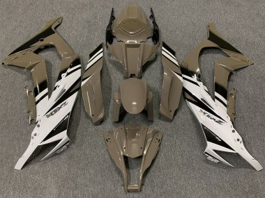 Cheap 2011-2015 Kawasaki ZX10R Motorcycle Fairings - Brown White Black UK