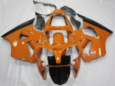 Cheap 2000-2002 Kawasaki ZX6R Motorcycle Fairings - Orange Glossy Black UK