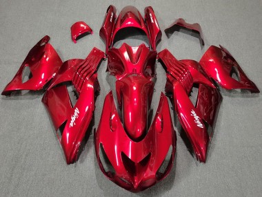 Cheap 2006-2011 Kawasaki ZX14R Motorcycle Fairings - Red White Ninja UK