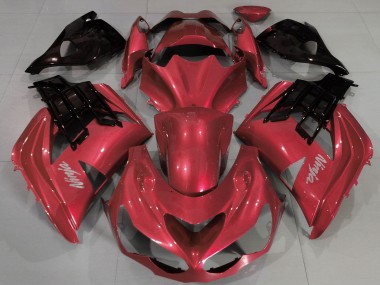Cheap 2012-2024 Kawasaki ZX14R ZZR1400 Motorcycle Fairings - Red Black UK