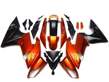 Cheap 2009-2011 Kawasaki Ninja 650R Motorcycle Fairings - Orange Black UK