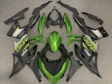 Cheap 2018-2024 Kawasaki Ninja 400 Motorcycle Fairings - Green Black Gold OEM Style UK