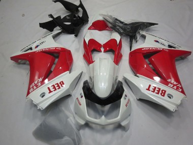 Cheap 2008-2012 Kawasaki Ninja 250 Motorcycle Fairings - White Red Beet UK