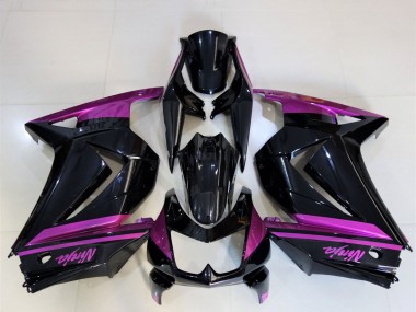 Cheap 2008-2012 Kawasaki Ninja 250 Motorcycle Fairings - Glossy Black Purple UK