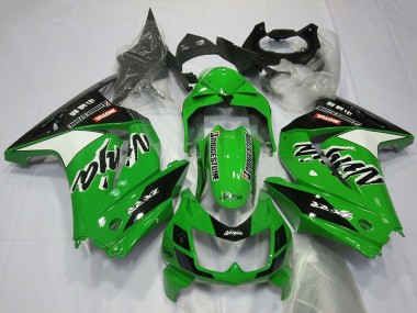 Cheap 2008-2012 Kawasaki Ninja 250 Motorcycle Fairings - Green White Black UK