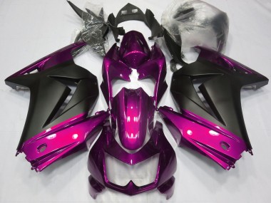 Cheap 2008-2012 Kawasaki Ninja 250 Motorcycle Fairings - Pink Matte Black UK