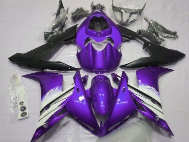 Cheap 2004-2006 Yamaha R1 Motorcycle Fairings - Purple White Matte Black UK