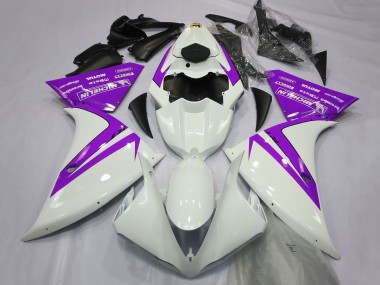 Cheap 2012-2014 Yamaha R1 Motorcycle Fairings - White Purple UK