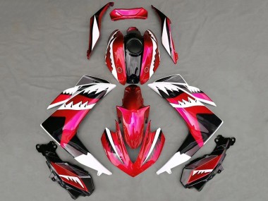 Cheap 2015-2018 Yamaha R3 Motorcycle Fairings - Red White Black Shark UK