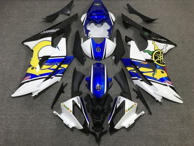 Cheap 2008-2016 Yamaha R6 Motorcycle Fairing - White Blue Black Yellow UK
