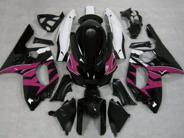 Cheap 1996-2007 Yamaha YZF600R Thundercat Motorcycle Fairings - Glossy Black Dark Pink White UK