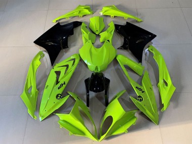 Cheap 2009-2014 BMW S1000RR Motorcycle Fairings - High Viz Yellow Glossy Black HP UK