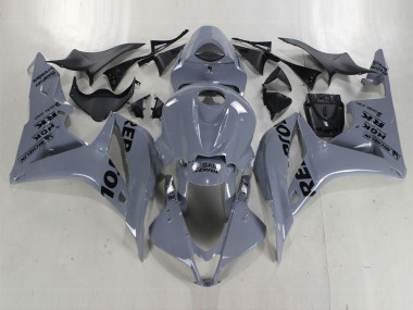 Cheap 2007-2008 Honda CBR600RR Motorcycle Fairings - Nardo Grey Black Repsol UK