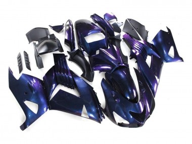 Cheap 2006-2011 Kawasaki ZX14R ZZR1400 Motorcycle Fairings - Chameleon Blue Purple UK