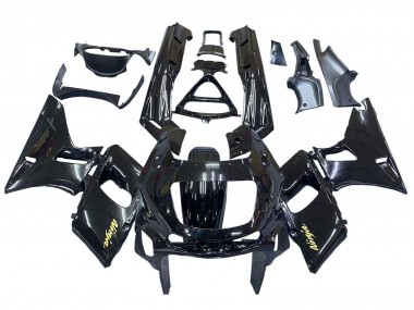 Cheap 1998-2003 Kawasaki ZZR600 Motorcycle Fairings - Glossy Black Gold Ninja UK