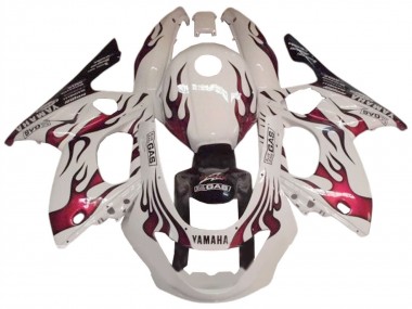 Cheap 1996-2007 Yamaha YZF600R Thundercat Motorcycle Fairing - White Dark Red UK