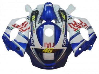 Cheap 1996-2007 Yamaha YZF600R Thundercat Motorcycle Fairings - White Blue Red Fiat 46 UK